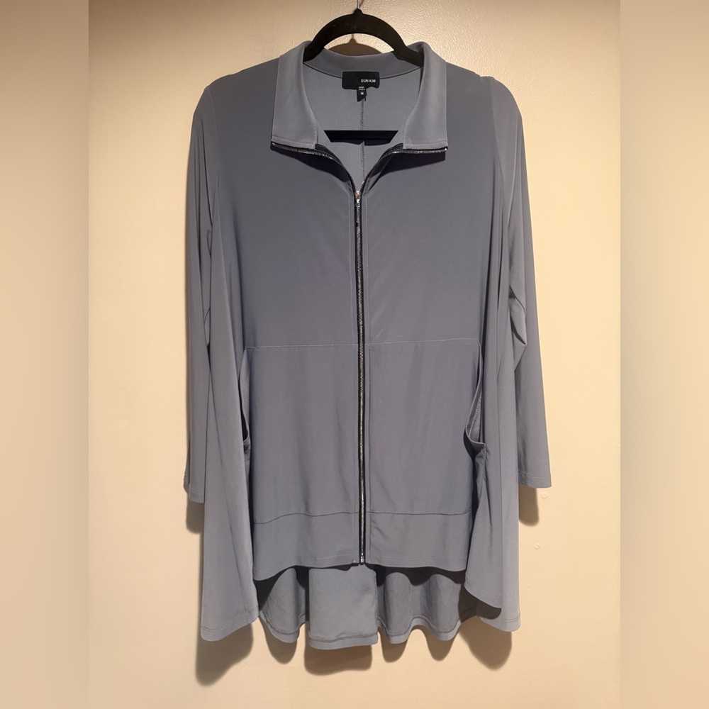 Sun Kim Gray Corona Jacket Cardigan Women’s Size medium